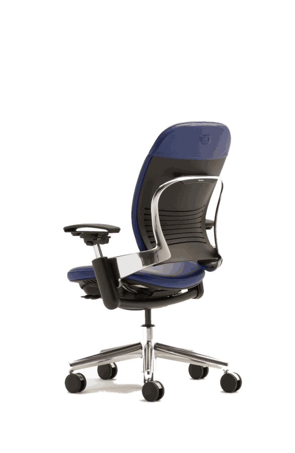 An ergonomic lounge chair